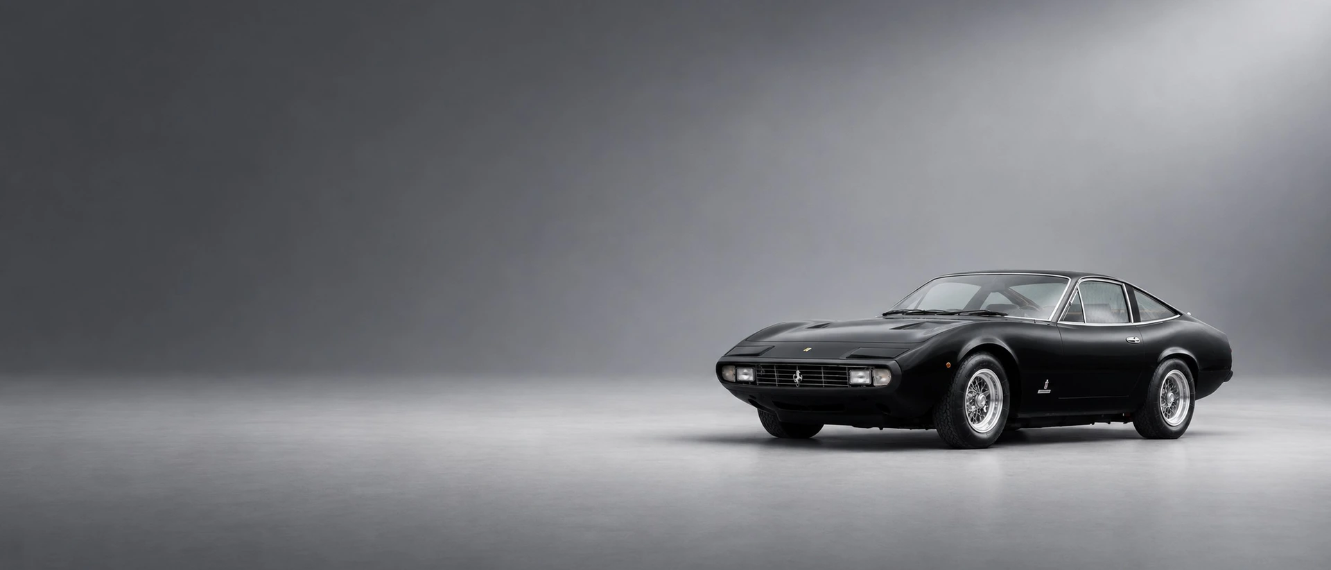 Ferrari 365 GTC/4, front three-quarter view in a colour-matched studio