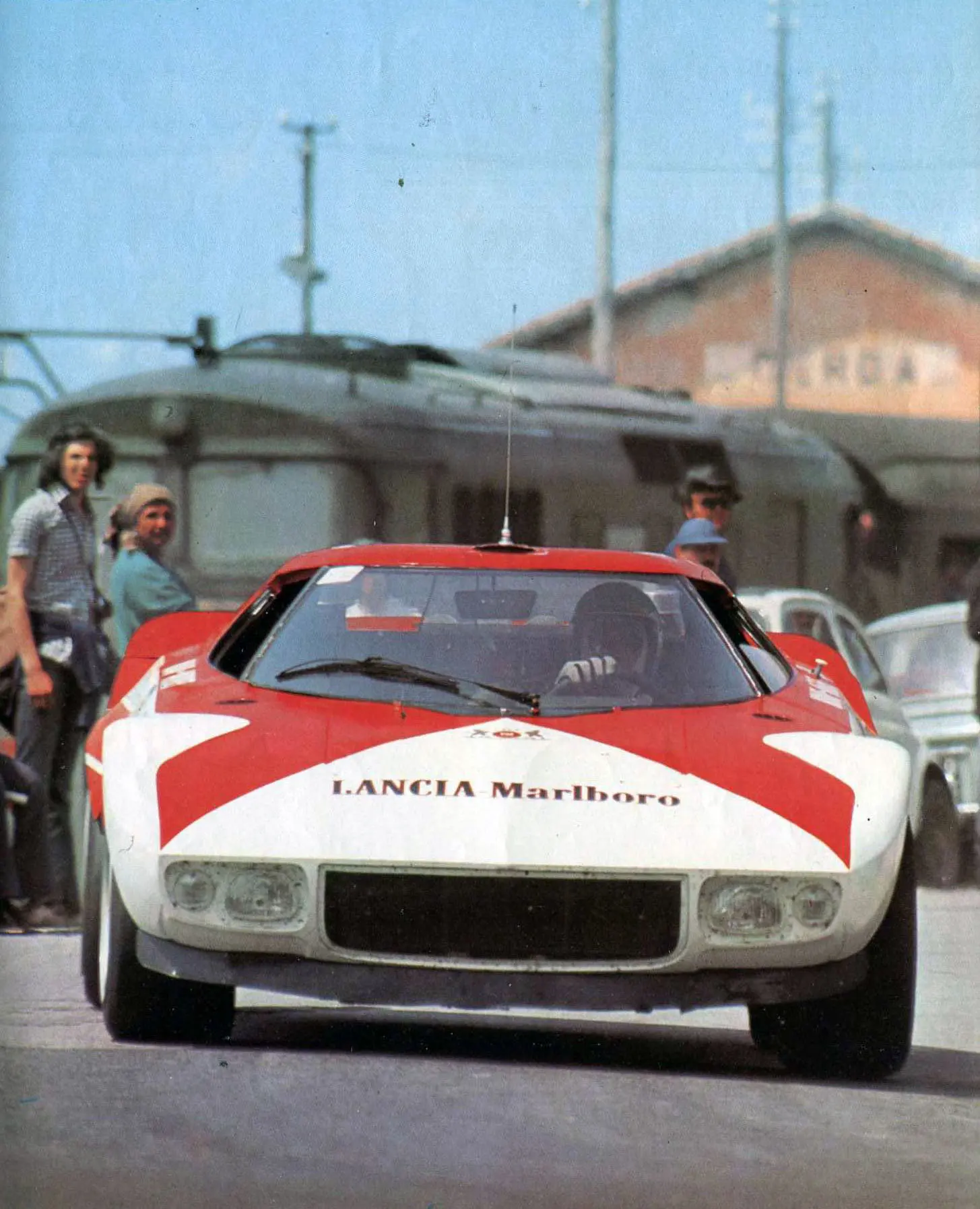 Munari's Marlboro-liveried Stratos prototype at the 1973 Targa Florio