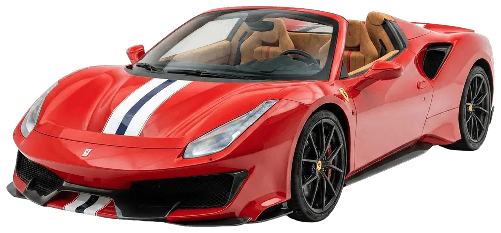 Ferrari 488 Pista Pista Spider — reference silhouette
