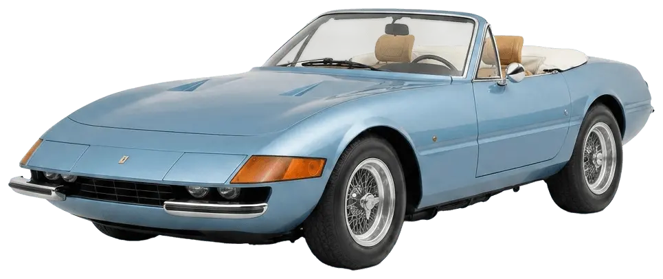 Ferrari 365 GTB/4 “Daytona” GTS/4 Spider — reference silhouette